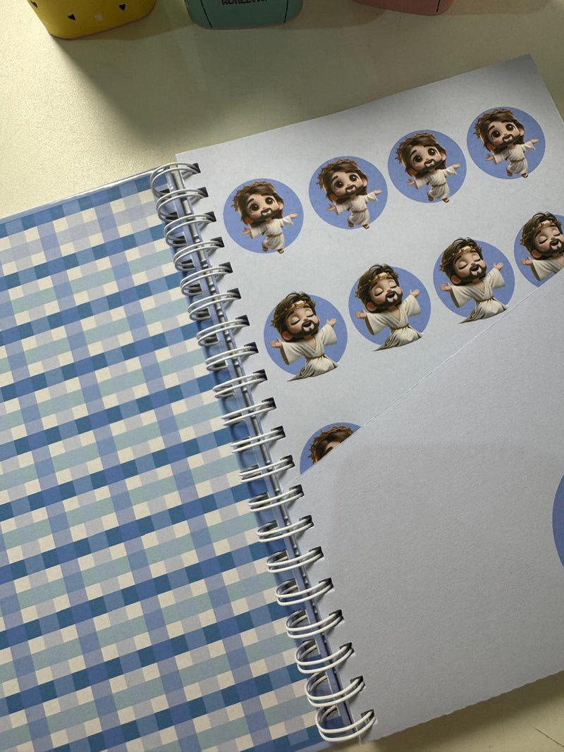 Caderno tema Jesus fofo