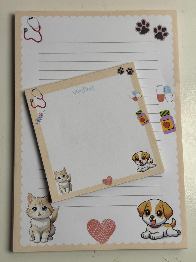 kit caderno Veterinaria
