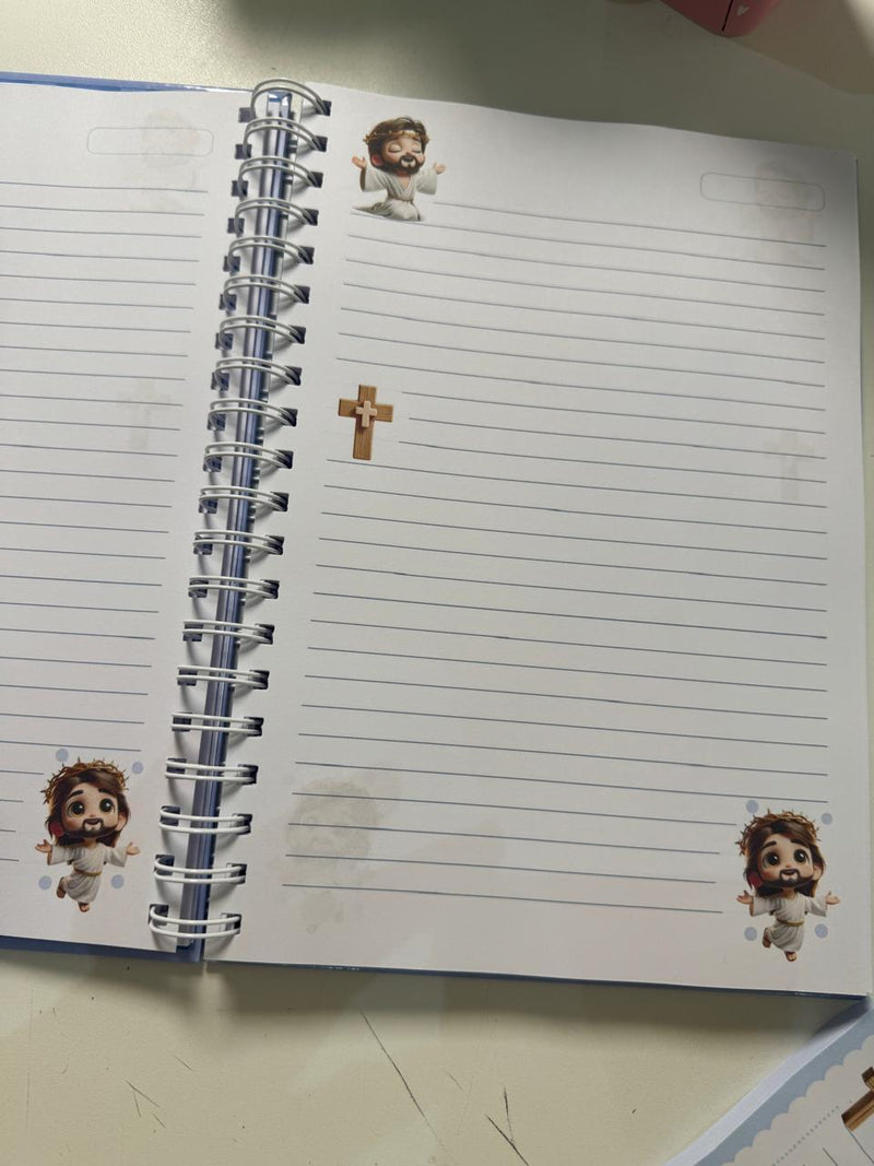 Caderno tema Jesus fofo