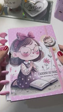 Caderno de Oração de disco reposicionável | Versículos Inspiradores + Chaveiro Exclusivo