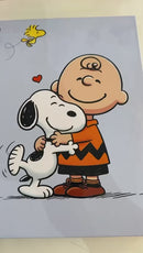 kit papelaria Caderno universitário Snoopy com 100 folhas,  2 blocos de anotações, 04 buttons personalizados