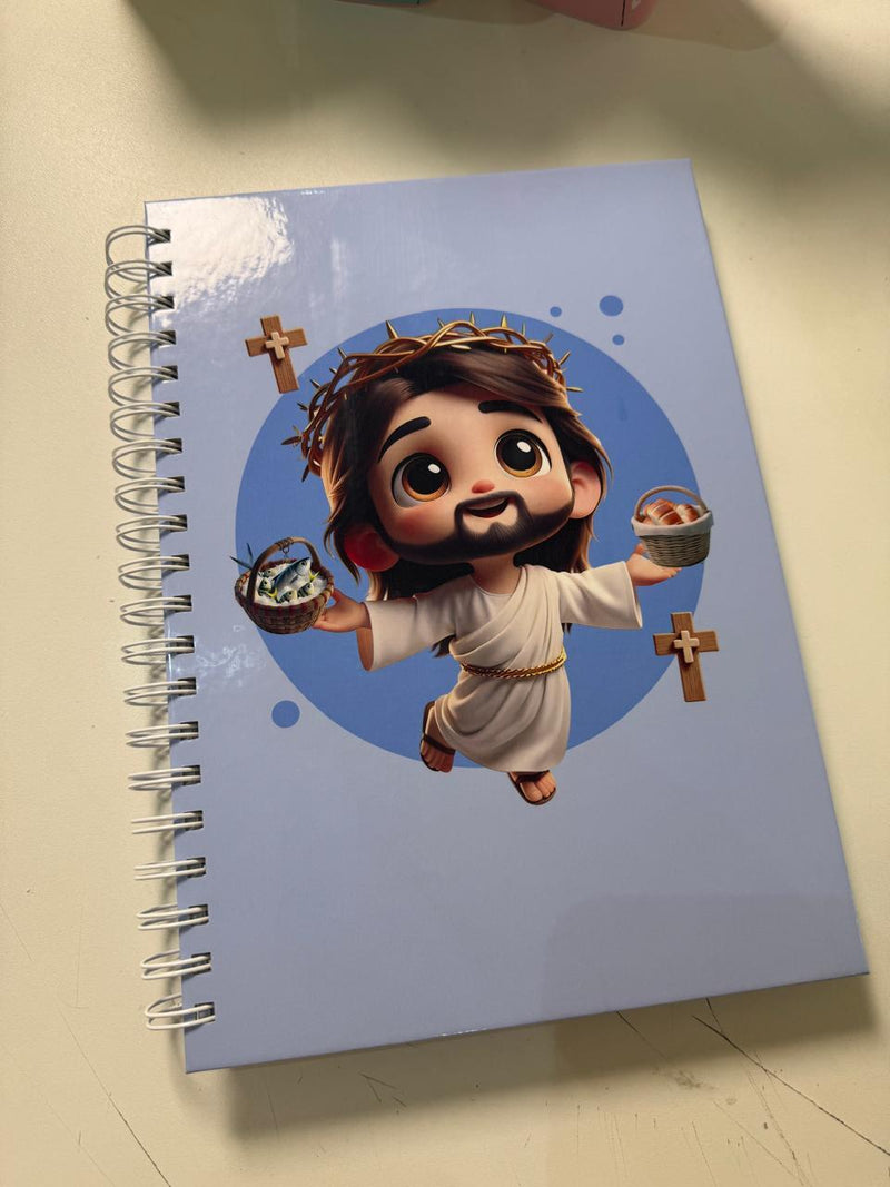 Caderno tema Jesus fofo
